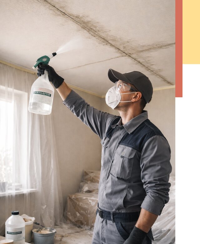 Антисептическая обработка потолка в Новочеркасске от 2559 руб. | ОТДЕЛОЧНИК-Нвч