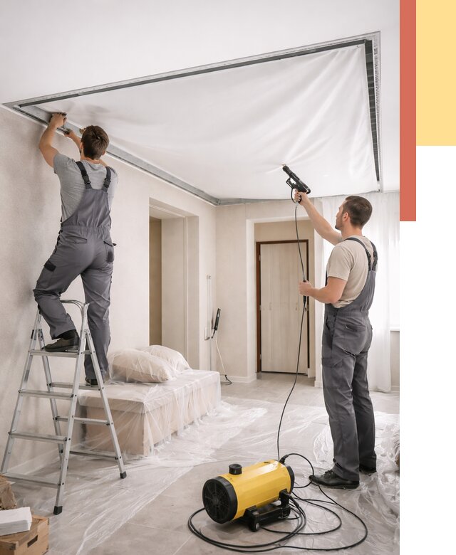 Монтаж натяжного потолка в прихожей в Новочеркасске от 2712 руб. под ключ | ОТДЕЛОЧНИК-Нвч