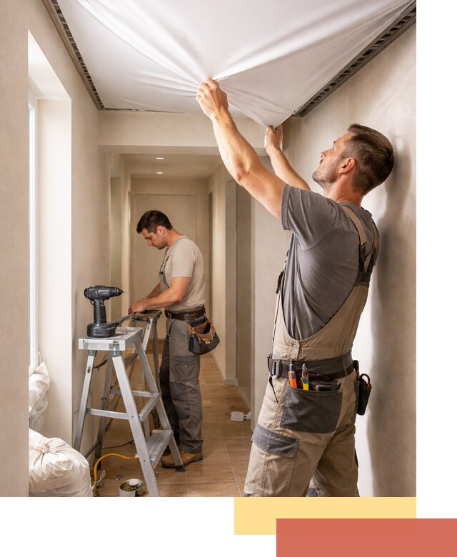 Монтаж натяжного потолка в прихожей в Новочеркасске