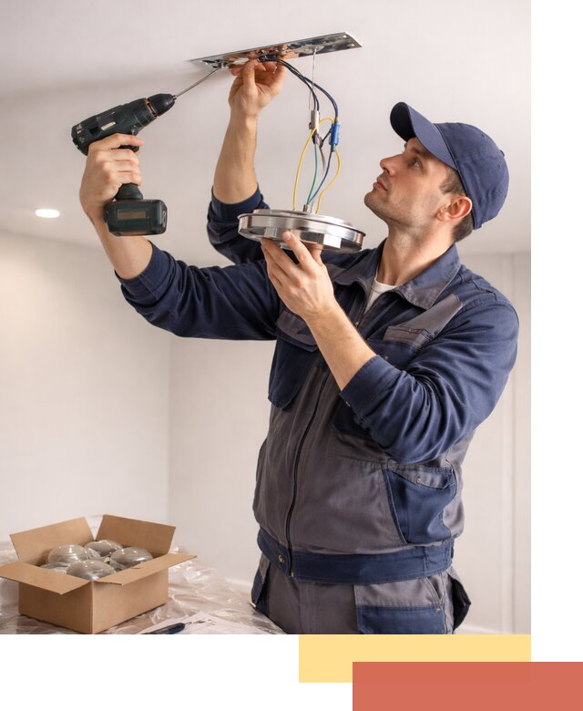 Установка люстры в натяжной потолок в Новочеркасске