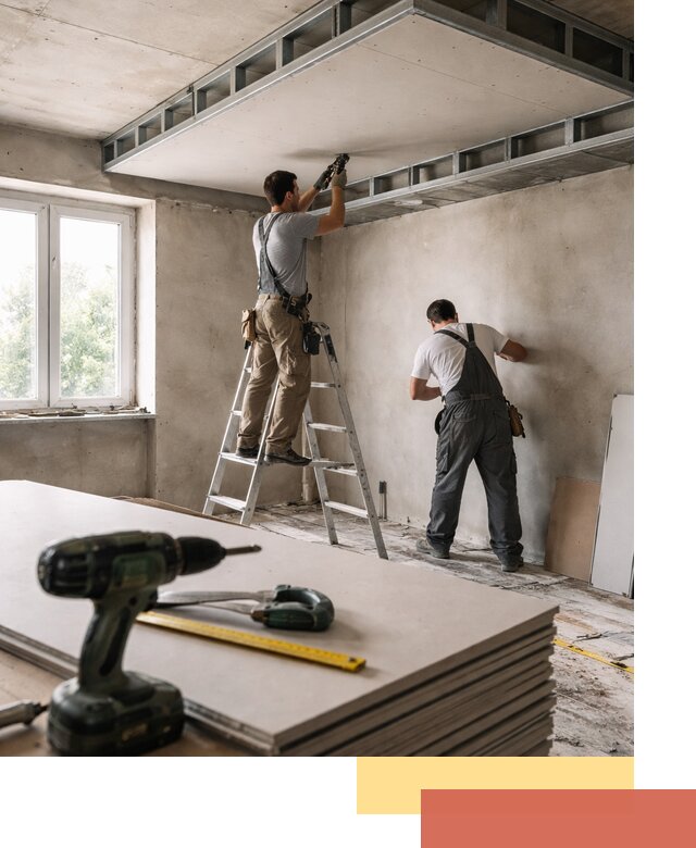 Двухуровневый потолок из гипсокартона в Новочеркасске