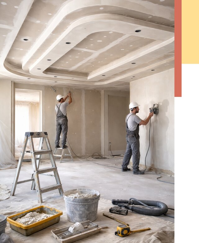 Многоуровневый потолок из гипсокартона в Новочеркасске от 768 руб. под ключ | ОТДЕЛОЧНИК-Нвч