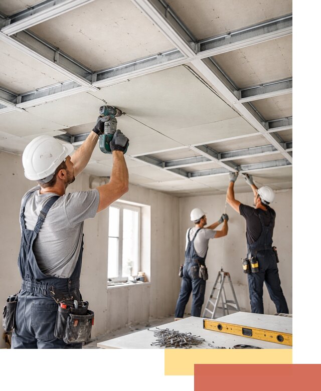 Кессонный потолок из гипсокартона под ключ в Новочеркасске