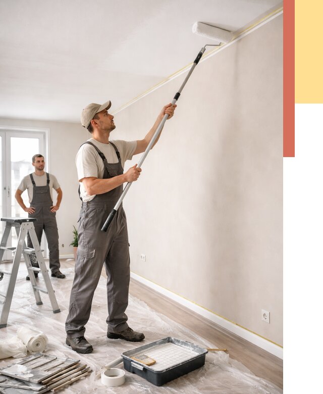 Покраска потолка из гипсокартона в Новочеркасске от 4605 руб./м2 — услуги под ключ | ОТДЕЛОЧНИК-Нвч