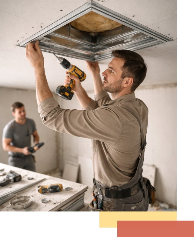 Монтаж люка в потолок из ГКЛ в Новочеркасске