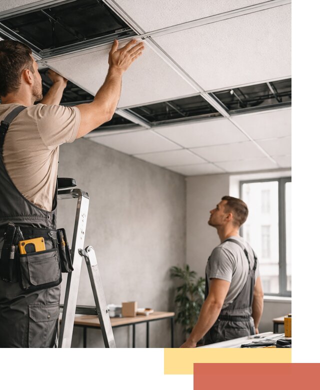 Монтаж потолочной плитки в Новочеркасске качественно и в срок