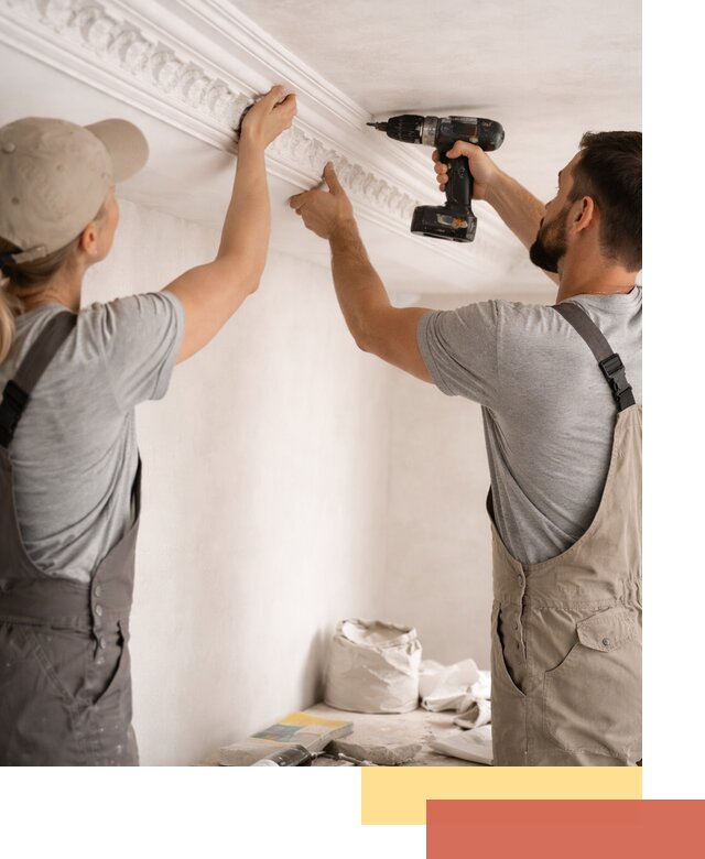 Профессиональный монтаж лепнины на потолок в Новочеркасске