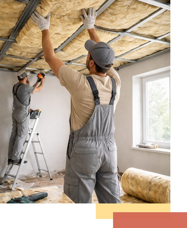 Утепление потолка под ключ в Новочеркасске качественно и быстро