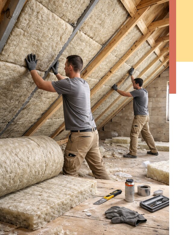 Утепление потолка минватой в Новочеркасске от 1484 руб. — быстро и недорого | ОТДЕЛОЧНИК-Нвч