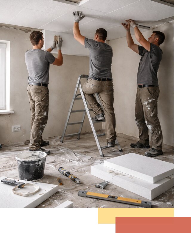 Утепление потолка пенопластом в Новочеркасске быстро и качественно